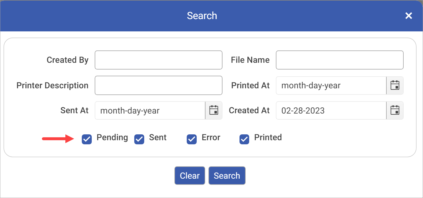 Printer Queue Da Vinci Unified