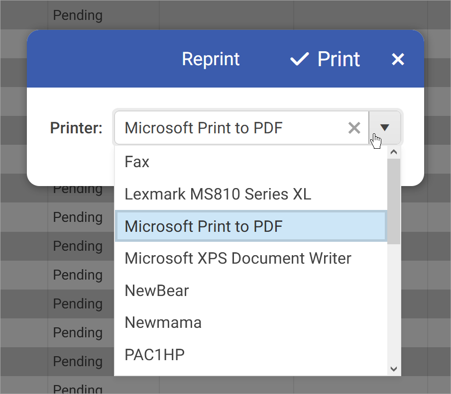 Printer Queue Da Vinci Unified