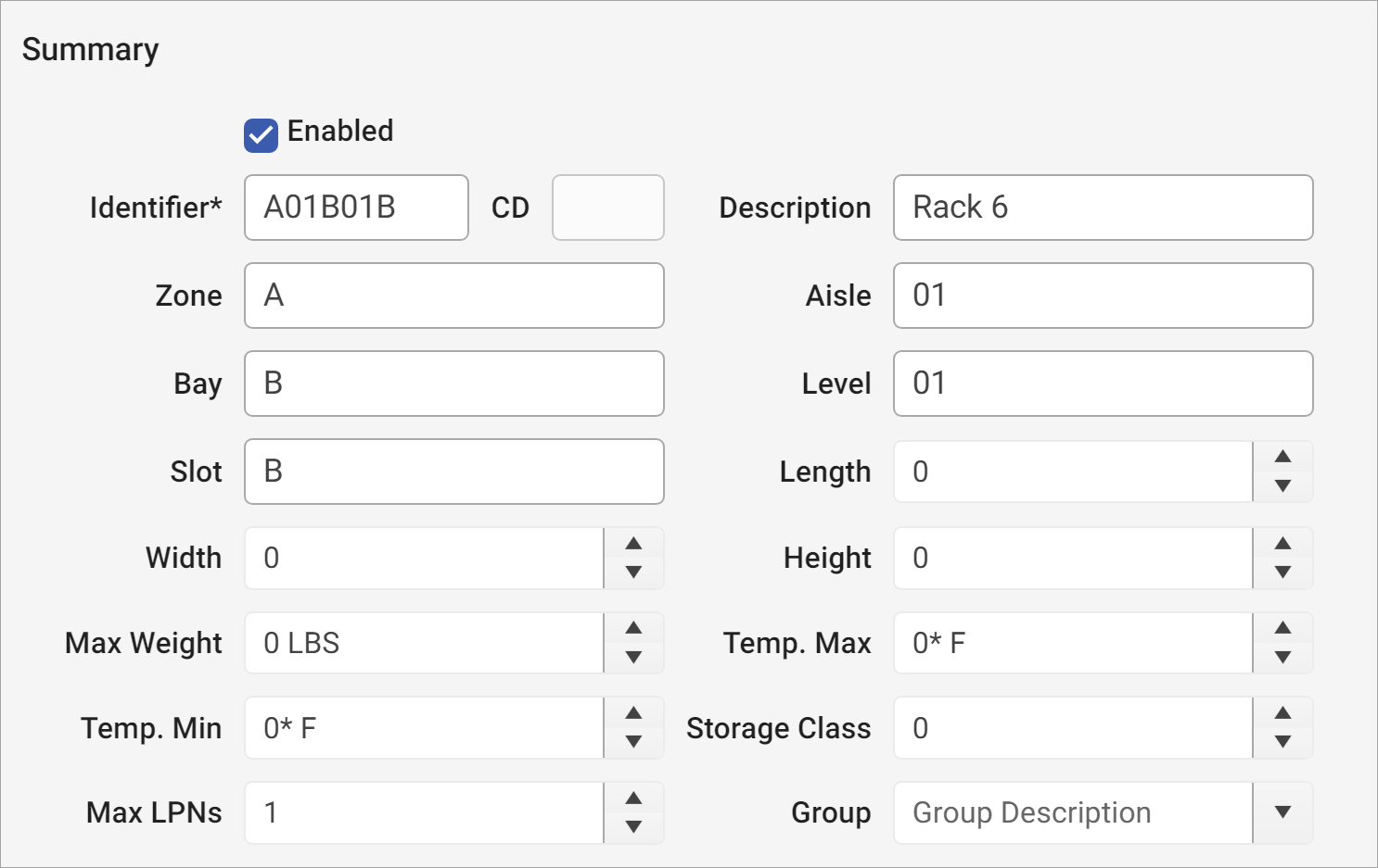 Storage Locations Overview Da Vinci Unified